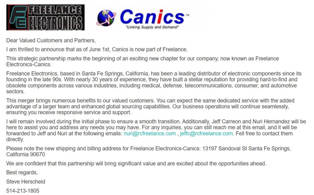 Freelance Electronics-Canics